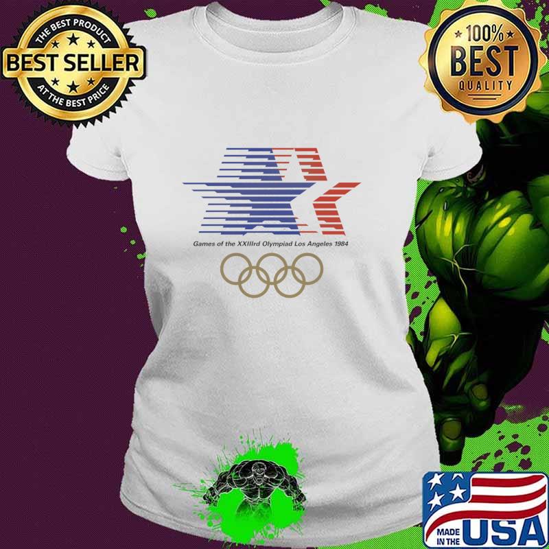 Stars Games Of The Los Angeles 1984 Olympics T-Shirt Ladies tee Stars Games Of The Los Angeles 1984 Olympics T-Shirt Ladies tee