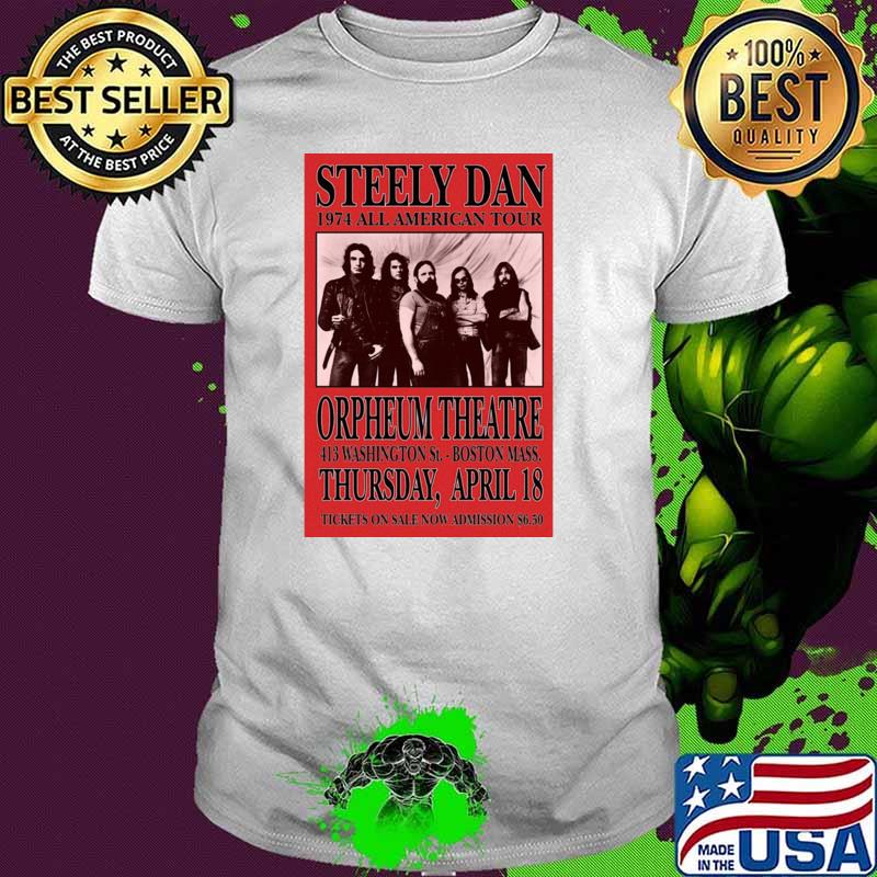 Steely Dan 1974 All American Tour Orpheum Theatre Concert T-Shirt