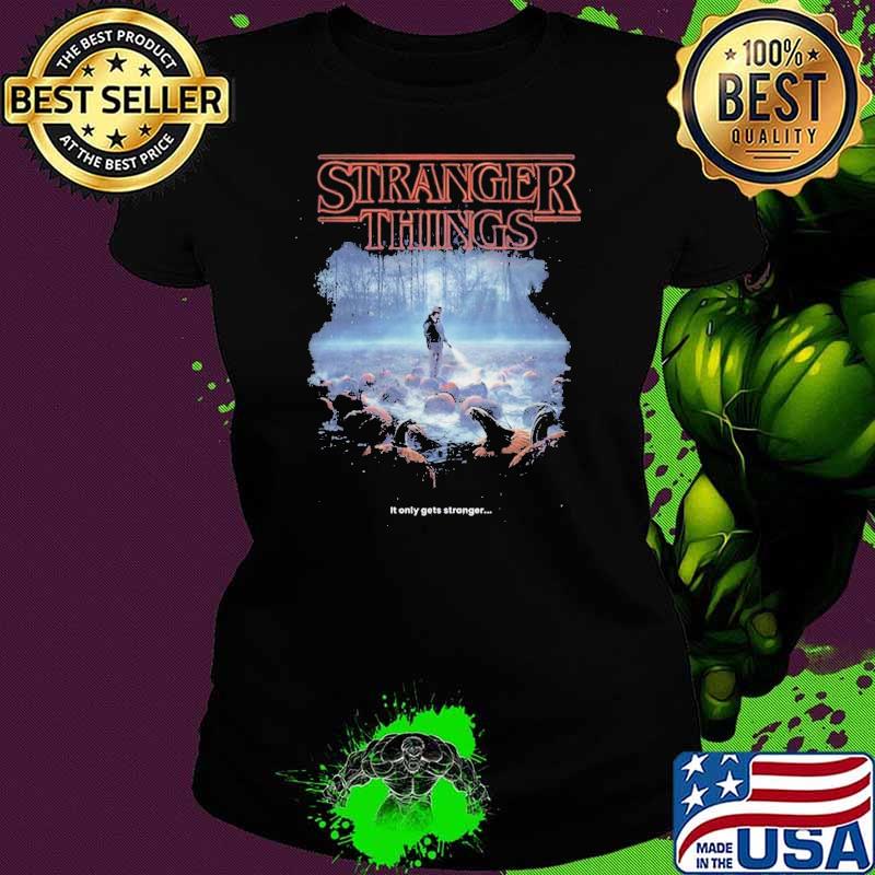 Strange Pumpkins Strangers Things Character It Only Gets Stronger shirt