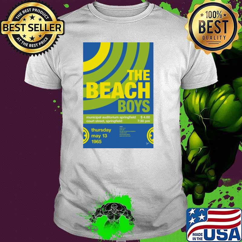The Beach Boys Municipal Auditorium Springfield Court Street Concert T-Shirt