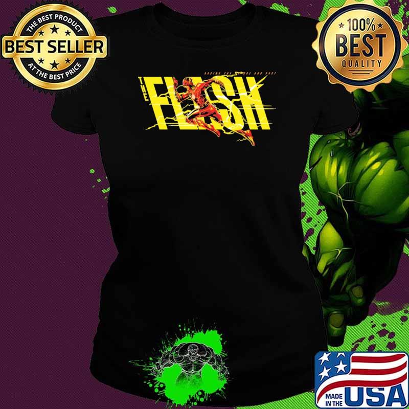 The Flash Running Yellow Logo shirt