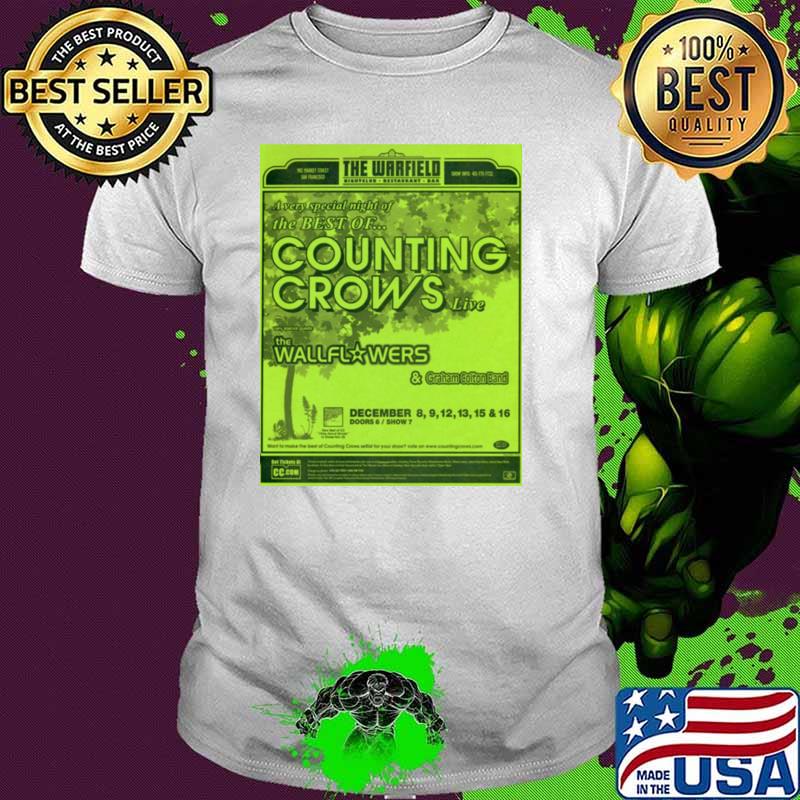 The Warfield Very Special Night Of Best Of Counting Crows Concert T-Shirt