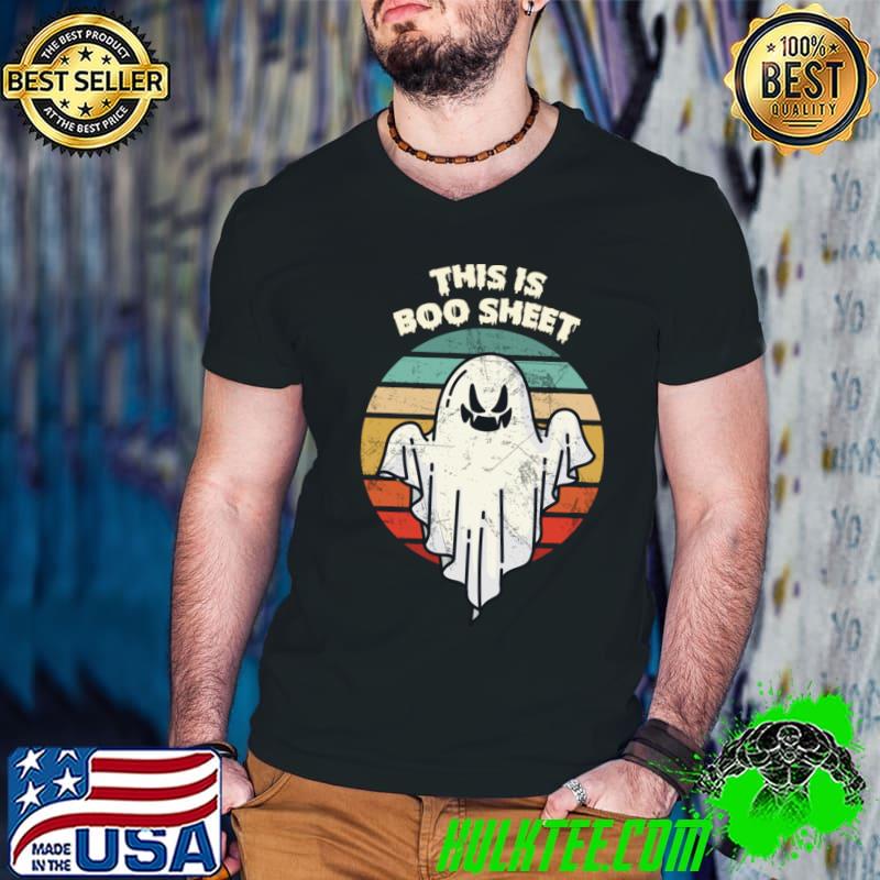 This is boo sheet vintage sunset halloween ghost T-Shirt
