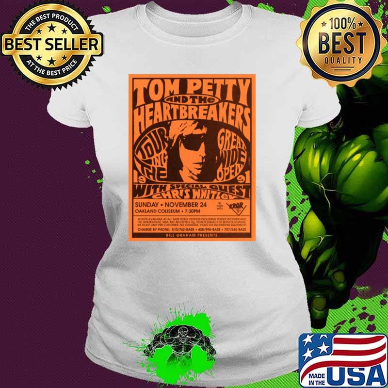 Tom Petty and the heartbreakers tour the chris whiley concert tour T-Shirt Ladies tee Tom Petty and the heartbreakers tour the chris whiley concert tour T-Shirt Ladies tee