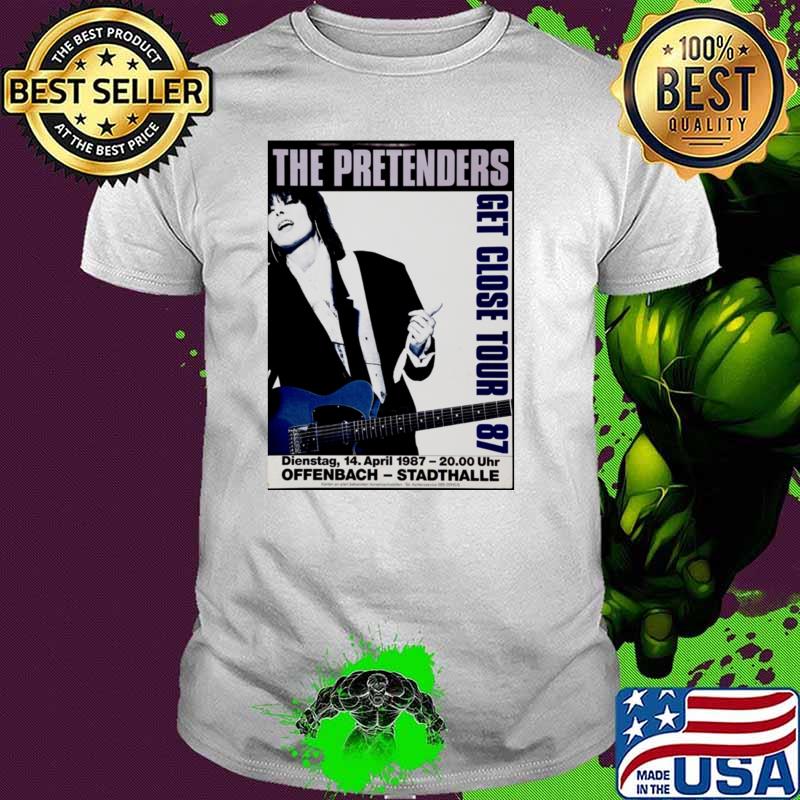 Vintage 1987 The Pretenders Get Close Tour 1987 Offenbach Stadthalle Concert T-Shirt