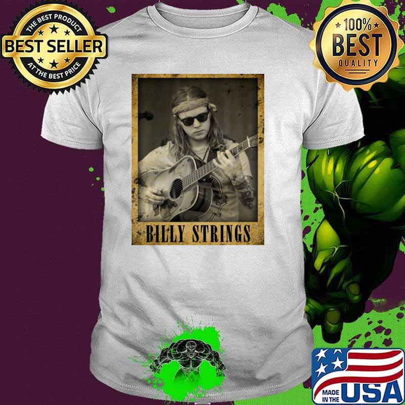 Vintage 80s Billy Strings an American guitarist and bluegrass musician T-Shirt