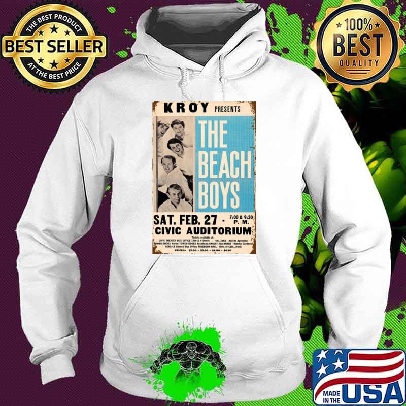 Vintage Beach Boys Kroy present Civic Auditorium Concert T-Shirt