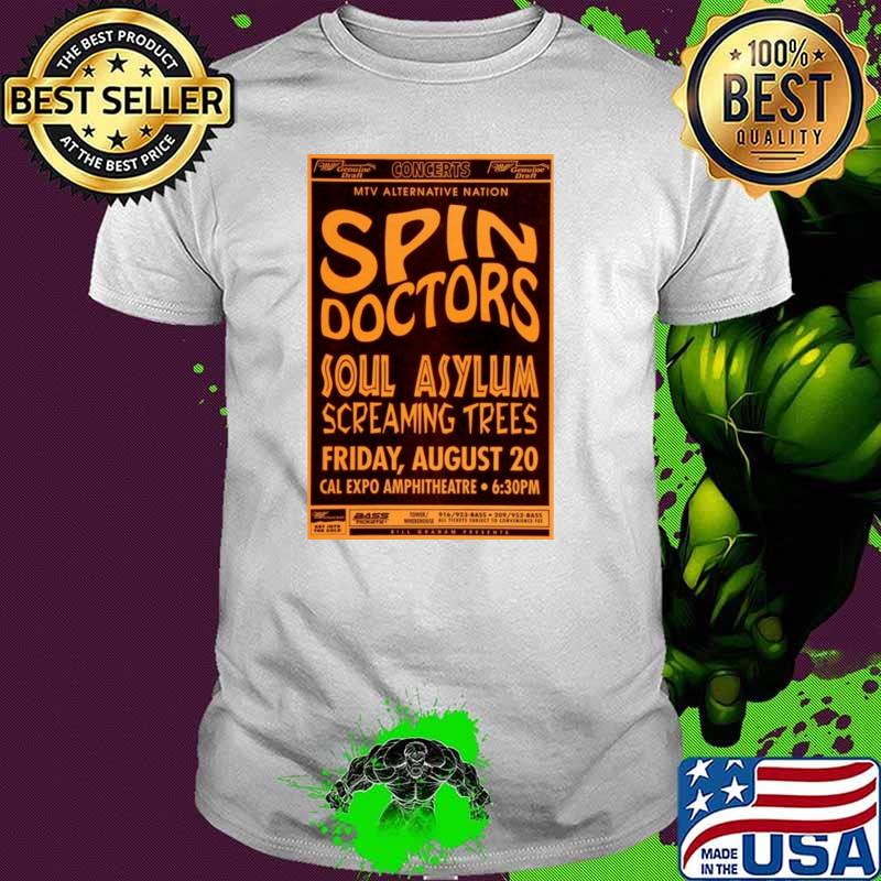 Vintage Spin Doctors Soul Asylum Screaming Trees Concert T-Shirt Unisex Vintage Spin Doctors Soul Asylum Screaming Trees Concert T-Shirt Unisex