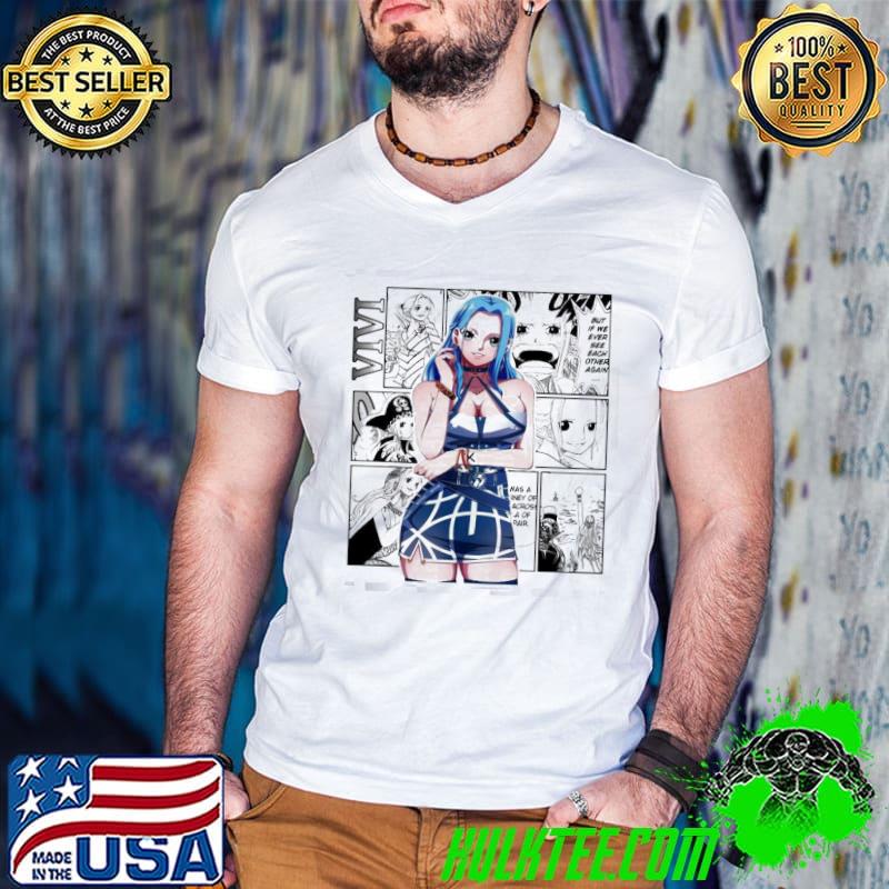 Vivi One Piece Manga Design Shirt Guys V Neck Vivi One Piece Manga Design Shirt Guys V Neck