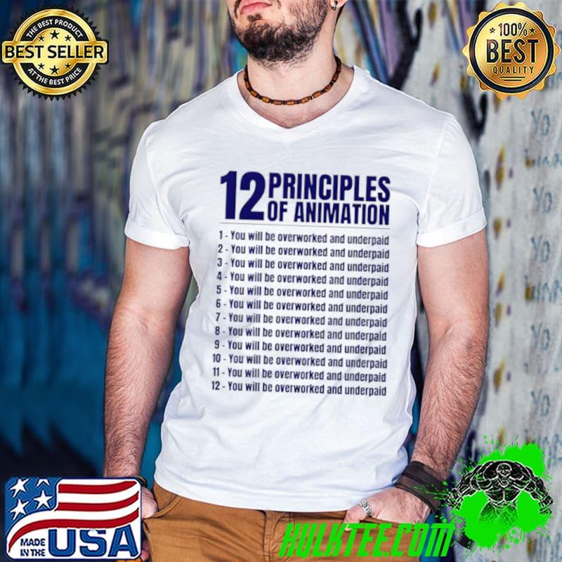 12 principles of animation shirt