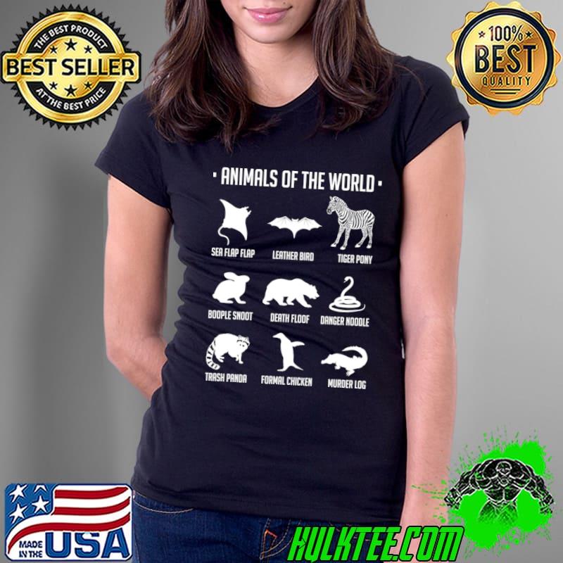 Animals of the World Sea Flap Flap Leather Bird T-Shirt