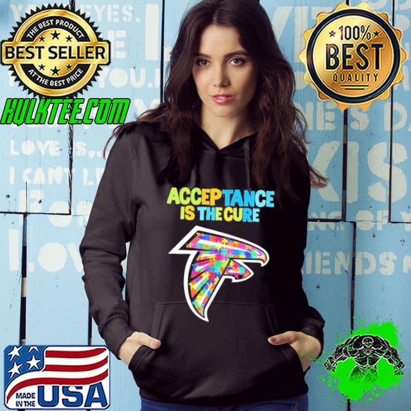 Atlanta Falcons Autism Awareness Acceptance is The Cure Shirt Hoodie Atlanta Falcons Autism Awareness Acceptance is The Cure Shirt Hoodie
