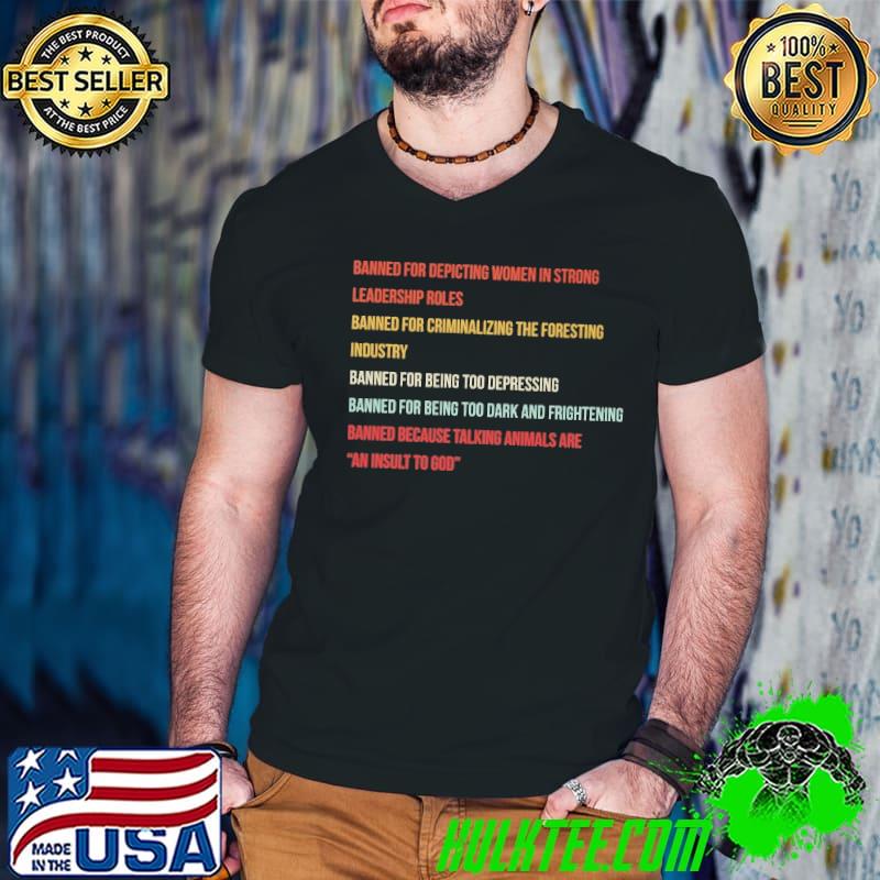 Banned for depicting women in strong leadership roles shirt