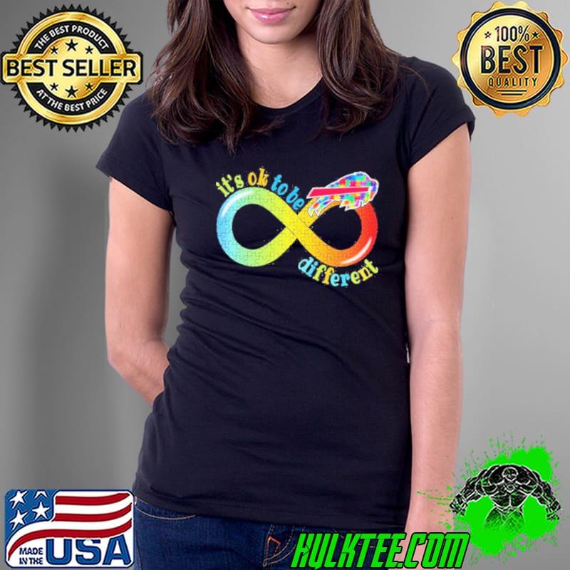Buffalo Bills Autism Awareness Infinity It’s ok to be Different shirt