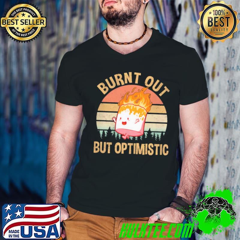 Burn Out But Optimistic Fire Camp Vintage Sunset s Guys V Neck Burn Out But Optimistic Fire Camp Vintage Sunset s Guys V Neck