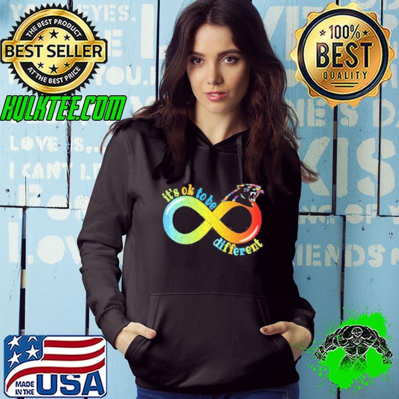 Carolina Panthers Autism Awareness Infinity It’s ok to be Different s Hoodie Carolina Panthers Autism Awareness Infinity It’s ok to be Different s Hoodie