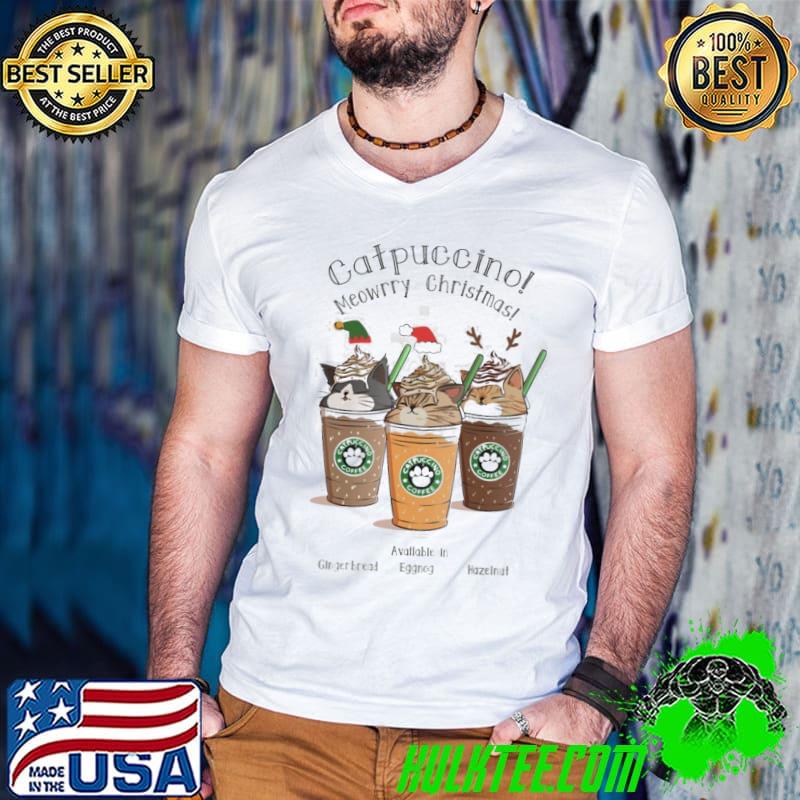 Catpuccino Meowrry Christmas Shirt