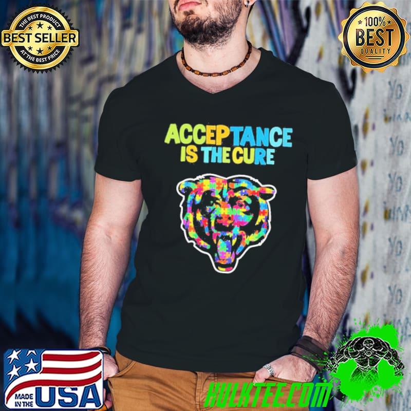 Chicago Bears Autism Awareness Acceptance is The Cure Shirt Guys V Neck Chicago Bears Autism Awareness Acceptance is The Cure Shirt Guys V Neck