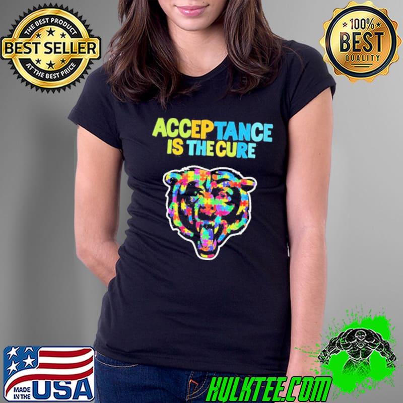 Chicago Bears Autism Awareness Acceptance is The Cure Shirt Chicago Bears Autism Awareness Acceptance is The Cure Shirt