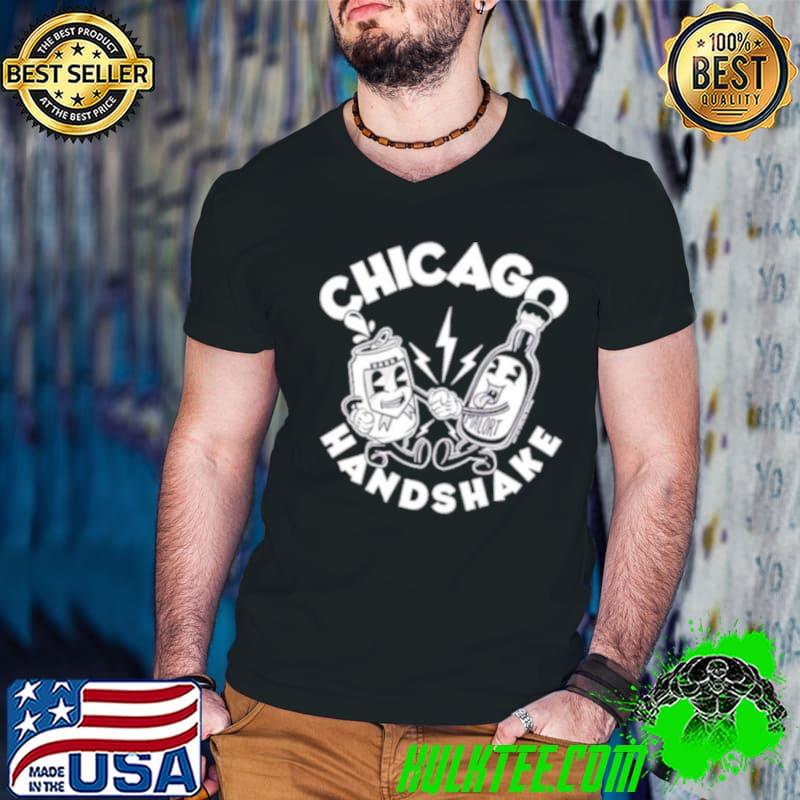 Chicago handshake s Guys V Neck Chicago handshake s Guys V Neck