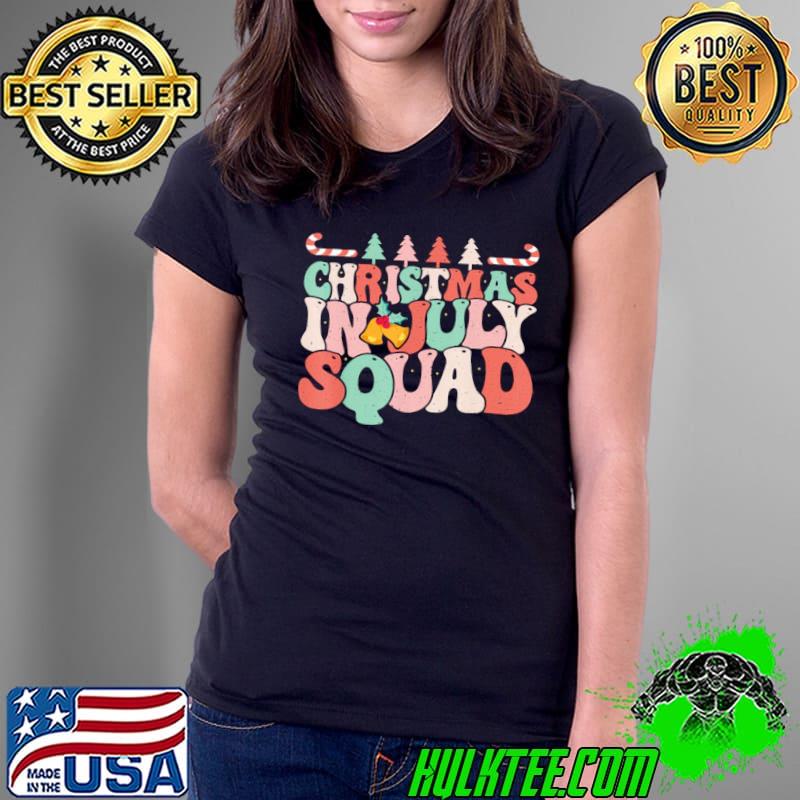 Christmas In July Squad Summer Beach Vacation shirt