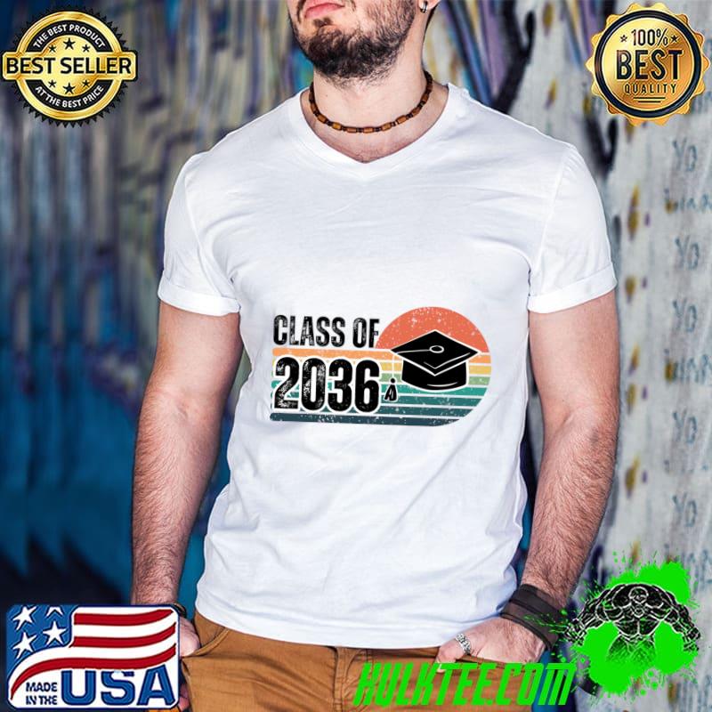 Class Of 2036 Back To School Vintage Sunset T-Shirt