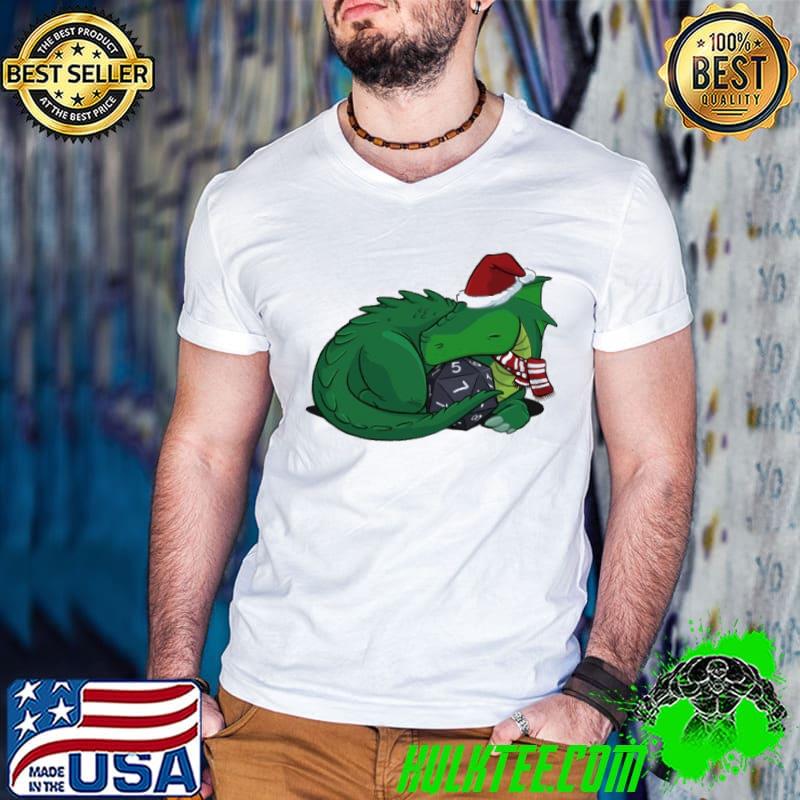 D20 Green Dragon Holiday Shirt