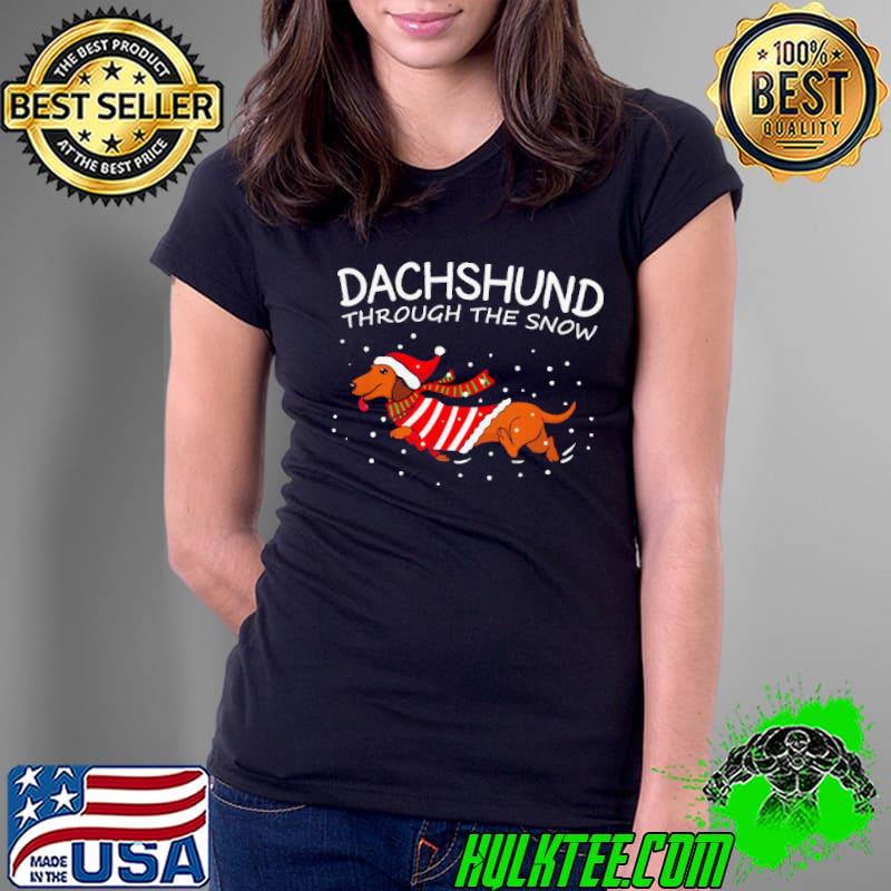 Dachshund Through The Snow Dog Christmas shirt