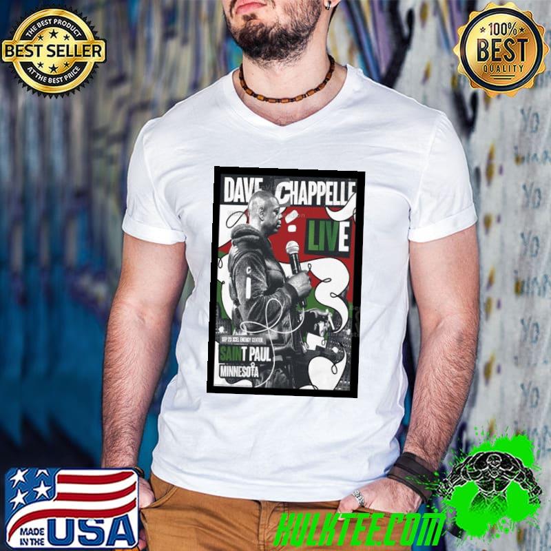 Dave Chappelle Energy Center, Saint Paul, MN Event Poster Sept 23 2023 Shirt