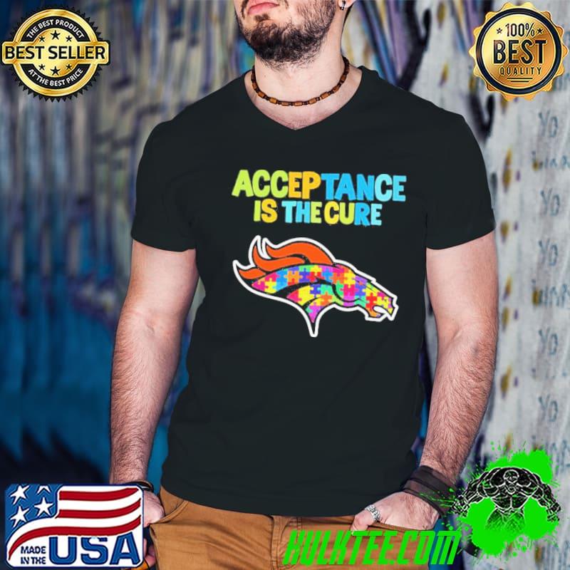 Denver Broncos Autism Awareness Acceptance is The Cure Shirt Guys V Neck Denver Broncos Autism Awareness Acceptance is The Cure Shirt Guys V Neck