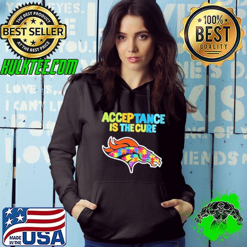 Denver Broncos Autism Awareness Acceptance is The Cure Shirt Hoodie Denver Broncos Autism Awareness Acceptance is The Cure Shirt Hoodie