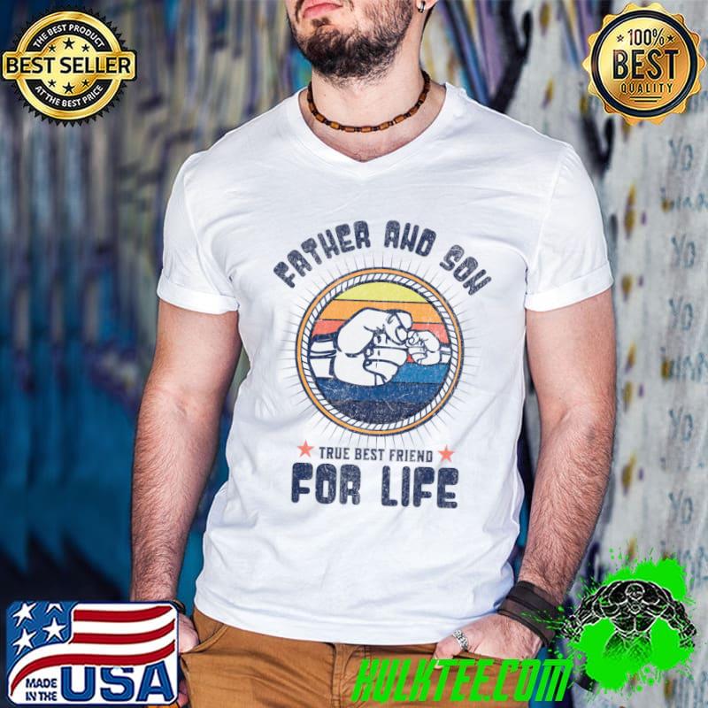 Father and son the best friend for life Father's Day vintage sunset T-Shirt