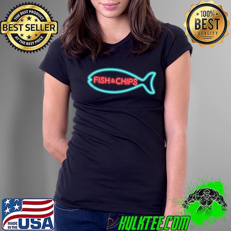 Fish & Chips Neon Sign Shirt
