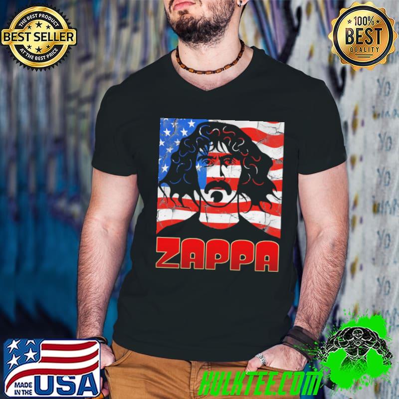 Frank Zappa American Flag Shirt Guys V Neck Frank Zappa American Flag Shirt Guys V Neck