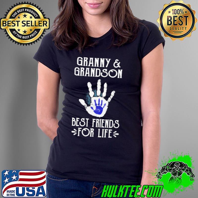 Granny and Grandson Best Friends For Life Hand shirt