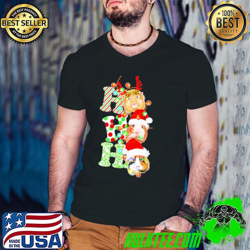 Guinea Pig Ho Ho Ho Christmas Shirt Guys V Neck Guinea Pig Ho Ho Ho Christmas Shirt Guys V Neck