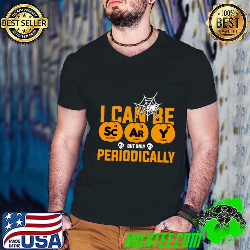 I can be Scary but only Periodically pumpkins spiders Halloween T-Shirt Guys V Neck I can be Scary but only Periodically pumpkins spiders Halloween T-Shirt Guys V Neck