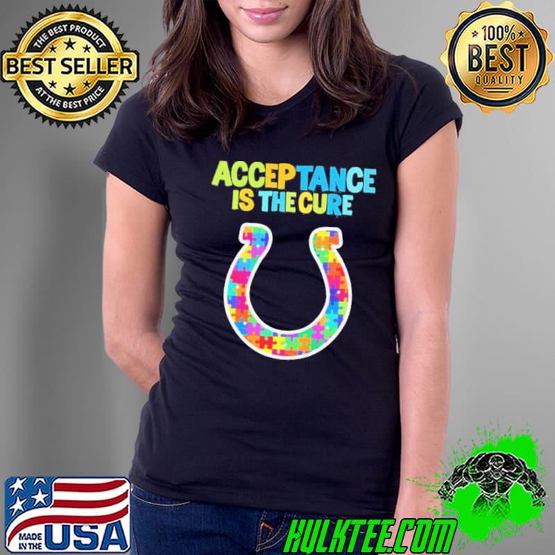 Indianapolis Colts Autism Awareness Acceptance is The Cure Shirt