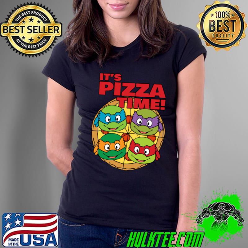 It's Turtle's Pizza Time Ninja Turtle Cartoon T-Shirt