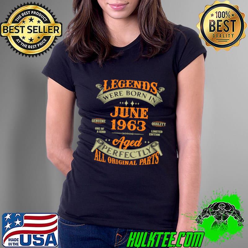 Legends Were Born In June 1963 60 Years Old 60th Birthday T-Shirt