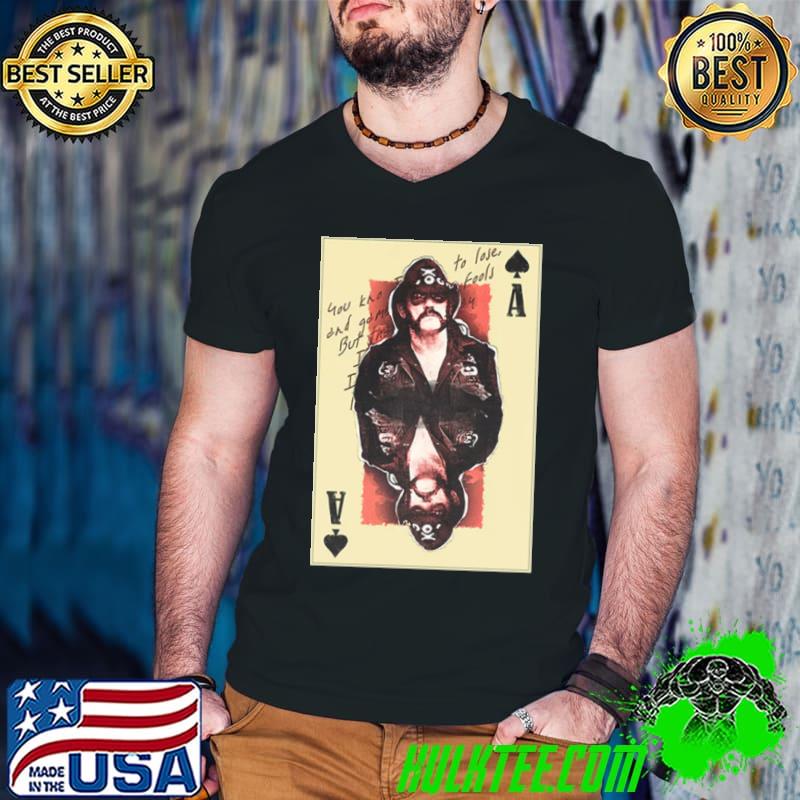 Lemmy Ace Of Spades Poker Shirt Guys V Neck Lemmy Ace Of Spades Poker Shirt Guys V Neck