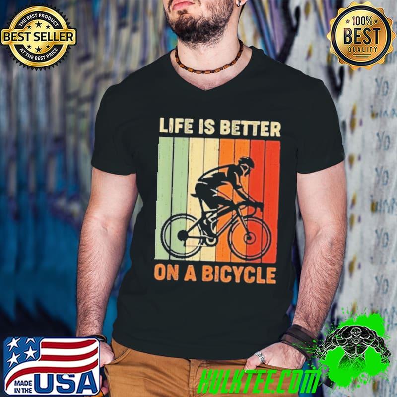 Life is better on a bicycle vintage s Guys V Neck Life is better on a bicycle vintage s Guys V Neck