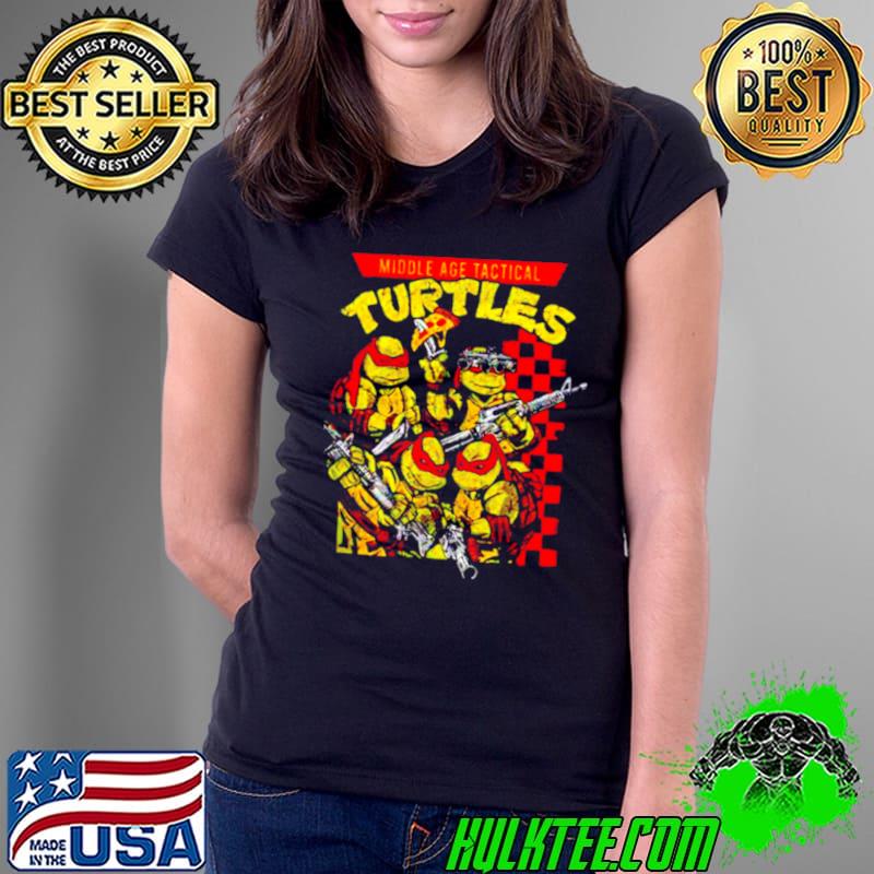 Middle age tactical turtles shirt