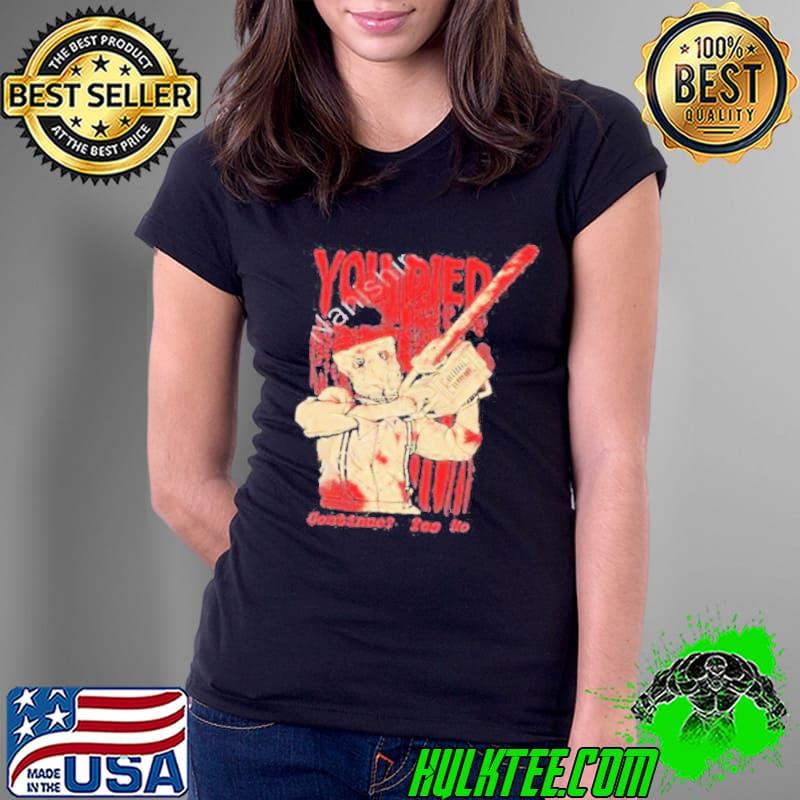 Official Elvis The Alien Ayylien Resident Evil 4 You Died Continue Yes or No Nanishir shirt