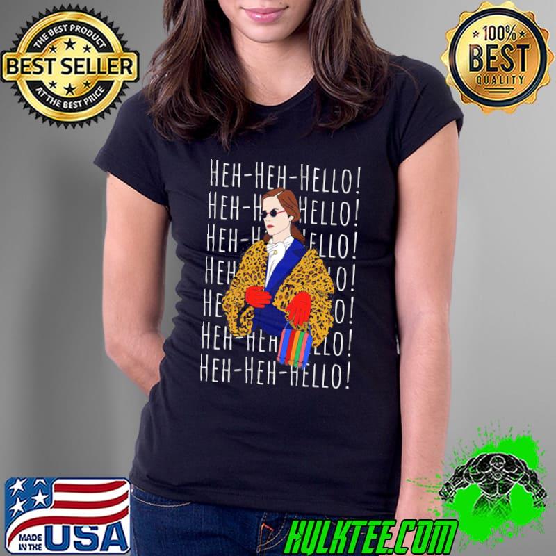 Party Girl Heh Heh Hello Lepoard Shirt