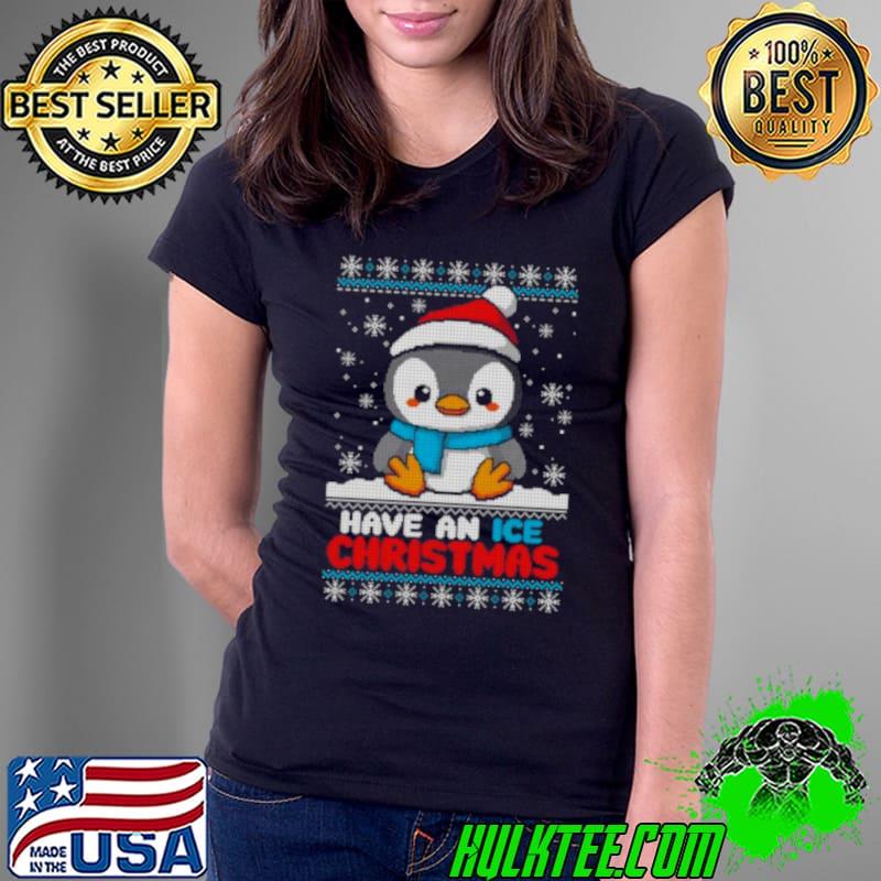Penguin ice Christmas ugly shirt