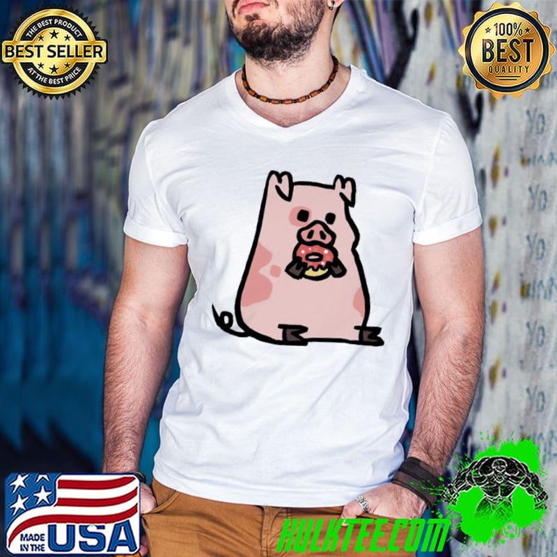 Pink Donut Piggy Pusheen Shirt