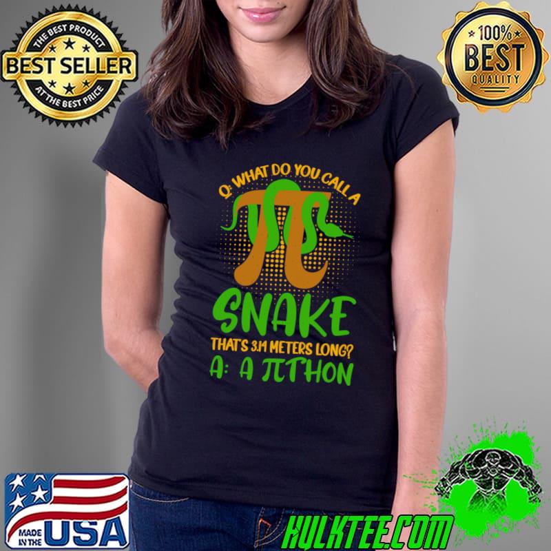 Pithon Pi Symbol What Do You Call Snake Math Teacher T-Shirt