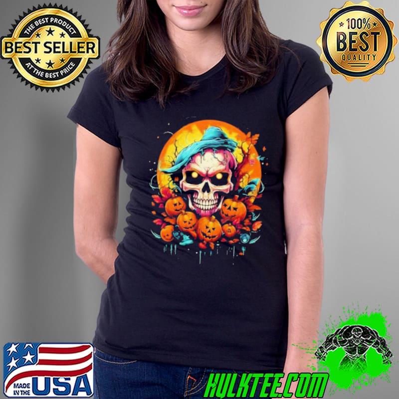 Scary skull Halloween shirt