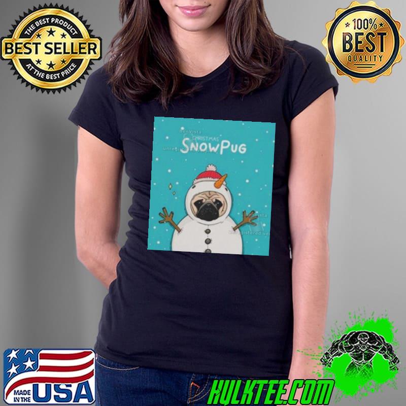 Snow pug funny cosplay Christmas bape Shirt